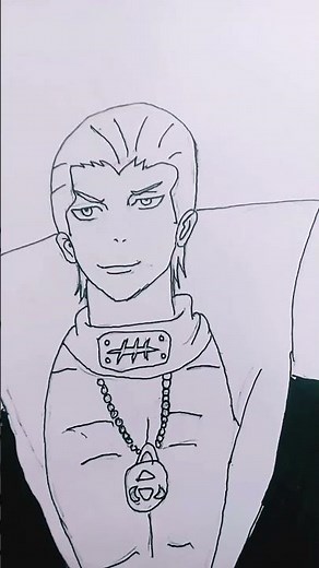 hiddan drawing from akatsuki ☠️😒