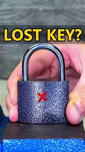 Lost padlock key How to open your lock legally #shorts