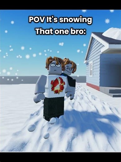 Snow! :D #roblox #animation #robloxanimation #snow #funny #relatable #shorts #snowballfight #winter