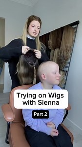 Another BTS of helping Sienna find her DREAM wig through the Lusta Children’s Project, our free wigs for kids program. It’s been such a joy getting to know the awesome kids and teens through this project- and Sienna was no exception! What do you think of the wig Sienna chose? ...#hairloss #wigsforkids #losinghair #thinninghair #humanhairwigs | Lusta Hair