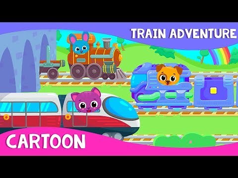 CHOO CHOO! Let's Go on an Adventure! Cute & Tiny Trains Cartoon | Mobile Games for Toddlers