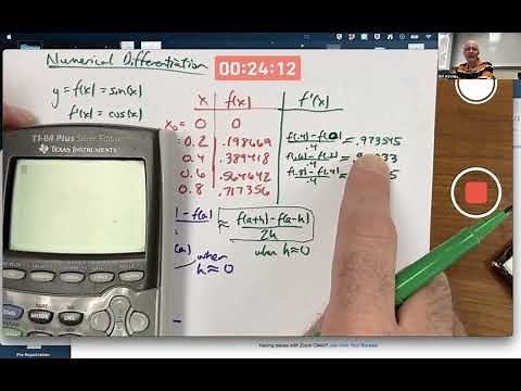 Numerical Differentiation of sin(x) (Three Point Formulas: Intuition & Derivations)