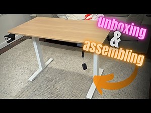 Unboxing & Assembling the SANODESK Adjustable Height Standing Desk