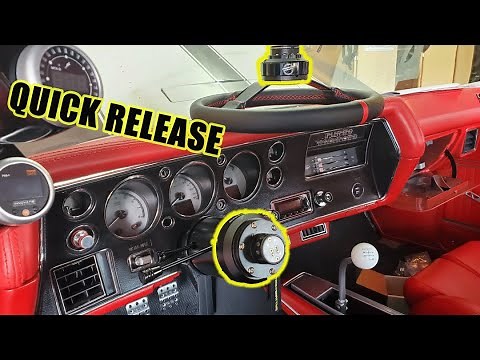 NRG QUICK RELEASE STEERING WHEEL HUB INSTALL ON 70 CHEVELLE