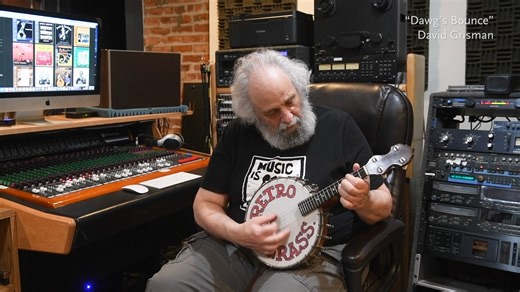 This four-string version of a mandolin-banjo, called a “tango banjo”, was considered a better option for early 1900s dance orchestras because the single strings cut through more clearly than double courses. In this video, mandolin virtuoso David Grisman shares his own tango banjo which he played on his Grammy-nominated album Retrograss with friends John Hartford and Mike Seeger and son Sam Grisman. See this instrument in our special exhibition Acoustic America: Iconic Guitars, Mandolins, and Ban