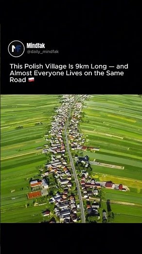 This Entire Village Lives on One 9km Road — Poland’s Hidden Gem 🇵🇱✨
