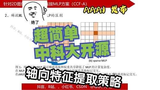 代码讲解|轴向特征提取 AAAI 中科大开源 超短超简单【代码讲解001】_哔哩哔哩_bilibili