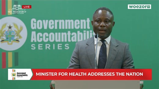 “There is now prompt release of funds to the National Health Insurance Fund...” – Kwabena Mintah Akandoh (Minister for Health) speaking at the Government Accountability Series #WoezorTV | WoezorTV
