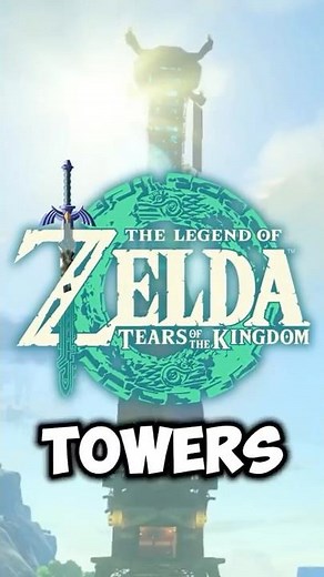Botw vs Totk Skyveiw towers #totk #zelda #thegeekygamer