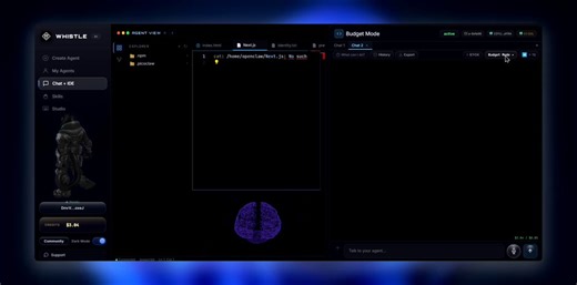 Budget Mode is live.One toggle in the model switcher your agent drops to the lowest-cost model with very good reasoning.Recurring automation gets cheap. Scheduled tasks, daily reports, routine on-chain checks. Budget Mode handles them without burning through your credits.Switch between Budget and premium models mid-conversation. Run the same analysis on both, compare outputs, fuse the best result.Your credits go further. Same agent, same server, same wallet, same tools - just a fraction of the c
