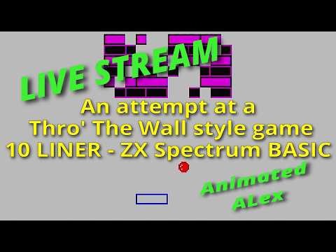 Making a 'Thro The Wall' 10 LINER- ZX SPECTRUM BASIC - Animated AL #zxspectrum
