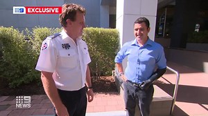 16K views · 158 reactions | An emotional reunion today between the man tipped to be this year's Young Australian of the Year and the paramedic who kept him alive after a devastating accident. #9News | Nightly at 6.00pm | 9 News Sydney | Facebook