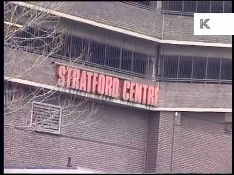1990s Stratford, East London, Streets, Station