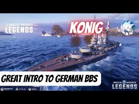 Road to Bismarck! König, a great introduction to german battleships in World of Warships Legends