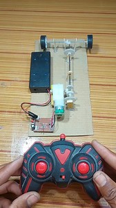 How to make a rc control dc Gire moter system toy project Rotating forward and backward through a pulley #shorts #foryou #toys #reelsviralシ #scienceproject #project | Eassy and simple