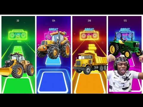 Big Machines: Dump Truck, Wheel Loader, Tractor & Excavator 🚜🔥”