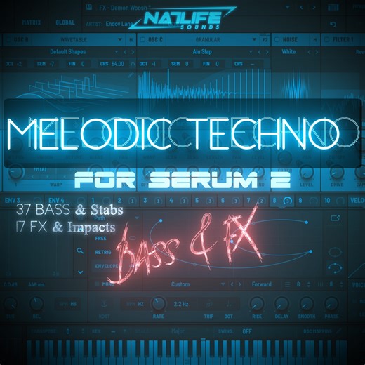 NatLife Sounds Releases Melodic Techno V1 for Serum 2
