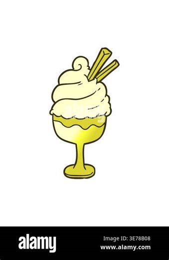 changing color animation of cartoon ice cream dessert Stock Video Footage - Alamy