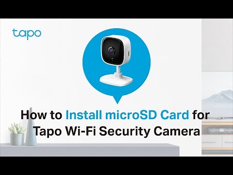 How to Install microSD Card for Tapo Security Camera: Tapo C100/Tapo C110/ TC60