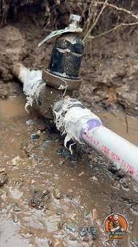 PVC Water Service Line Leak Repair