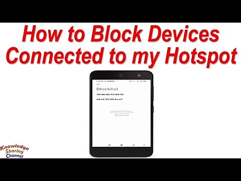 How to Block Devices Connected to my Hotspot