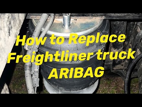 How to change a Freightliner Airbag!!! Driver side rear airbag quick and easy!!!