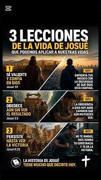 3 Lecciones de Josué que Pueden Cambiar tu Vida | Enseñanzas Bíblicas Poderosas