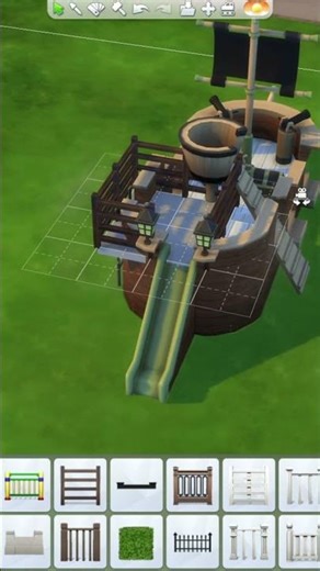 How to make a slide in The Sims 4😯 #thesims4 #slide #tricks