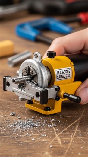 Mini Pipe Threading Machine 🔩 | Compact Thread Cutting Tool#MiniPipeThreader #ThreadCutting