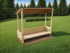 DIY Firewood Shed Plan: Outdoor Lumber Storage (8'x2'x7') - Etsy Australia