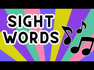 Sight Words Song for Kids! 🎵 High Frequency Words | Preschool Learning Video