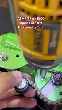 ASMR Razor E100 Launch Scooter Disassembly 🔧⚡ #diywithduy #escooter #asmr