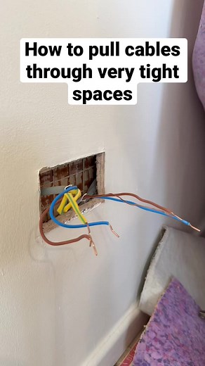 35K views · 31 reactions | #Make_cable_pulling_easy. #sparky #electrician #cable #tricks | Electrical Engineer | Facebook