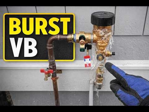 Fixing a Frozen Irrigation Backflow — Burst Vacuum Breaker Repair (POV Plumber)