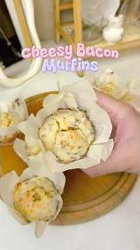 Cheesy Bacon Muffins Recipe 🧀🥓 | Easy, Fluffy, and Savory