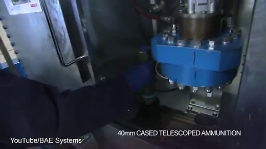 See how BAE systems produce 40mm Cased Telescoped ammunition | Daily Mail Online