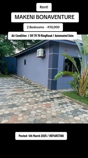 2 Bedroom House for Rent in Makeni Bonaventure