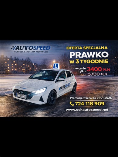 #rzeszów #przeworsk #łańcut #kańczuga #podkarpacie ❄️☃️OFERTA SPECJALNA!❄️☃️ PRAWKO W TRZY TYGODNIE!❗️⏰️ Cena kursu jedne 3400zł 👈Jazdy odbywają się codziennie! 👈Dojazd po kursanta pod dom🏡 👈Jazda na placu Word rzeszów przed egzaminem🚘 👈Materiały do nauki on-line z pełną bazą pytań na 4 miesiące 📖💻 👈Bardzo wysoka zdawalność 👈Możliwość podstawienia VW T-Cross na egzamin😃🚘 PROMOCJA WAŻNA DO 31.01.2026⏳️
