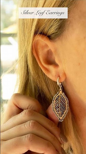Silver Leaf Earrings