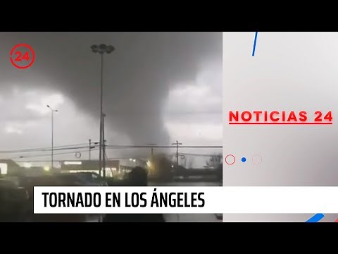 Tornado en Los Ángeles: Confirman 3 lesionados y diversos daños | 24 Horas TVN Chile