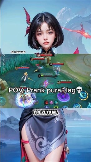 Prank pura-pura lag 😎 #mobilelegends