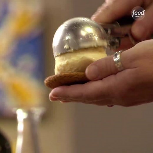 Ginger ice cream sandwiched between molasses cookies is a perfectly sweet and spicy dessert! 😍 See Anne Burrell on #WorstCooks > Sundays at 9|8c Save the recipe: https://foodtv.com/2RZcDdR! | Food Network