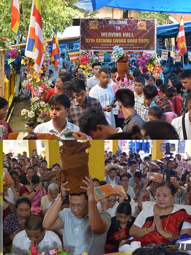 At Mahamuni Buddha Vihara, Kamalanagar-1 | Sawpnam Chakma