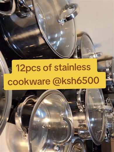 The most high cookware stainless steel (heavyduty) which are versatile and can cook in both Induction,stove and gas. #cookware #cookwareset #kitchenappliances #fyp #relatable