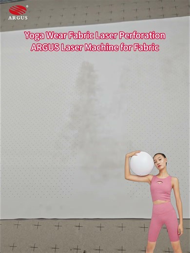 Breathable Yoga Fabric Laser Perforation – Clean & Precise Micro Holes