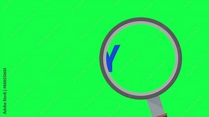 Saturday Text Magnify Glass animation 4k, Saturday text Magnifying search, Days Of The Week - Saturday