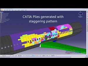 Composite Fuselage - HyperSizer Laminates to CATIA CAD