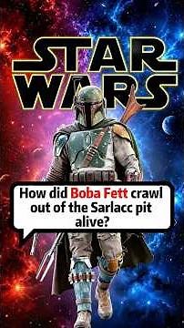 How did Boba Fett crawl out of the Sarlacc pit alive?#movies #videos #fouryou #starwars #film