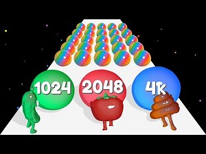 JELLY MAN 2048 3D - Blob Merge 3D Slime Push 2048 Jelly Reach 32768 All Characters, New Update