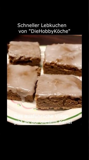 Schneller Lebkuchen vom Blech, einfach & schnell / Quick gingerbread from the tray, quick and easy